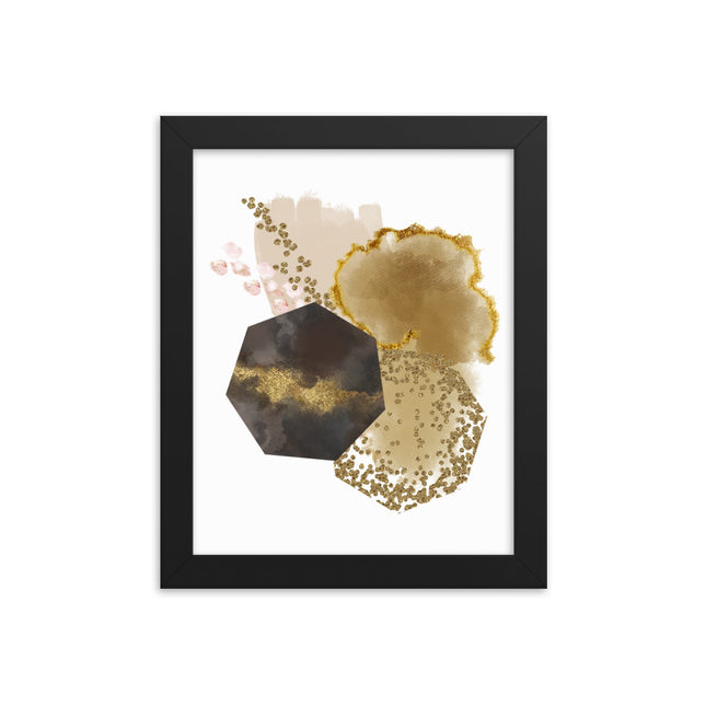 Framed poster - GOLDEN ABSTRACTION