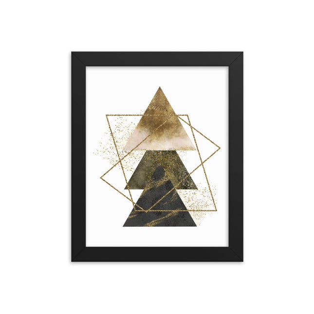 Framed poster - GOLDEN TRIANGLES