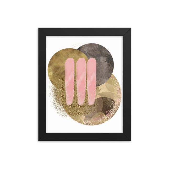 Framed poster - GOLDEN HARMONY CIRCLES