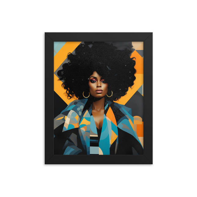 Framed poster- VIBRANTLY YOURS