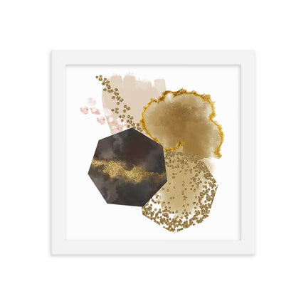 Framed poster - GOLDEN ABSTRACTION