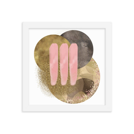Framed poster - GOLDEN HARMONY CIRCLES