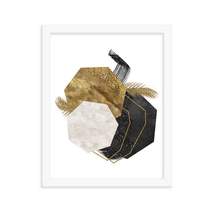 Framed poster - GEOMETRIC LUXURY