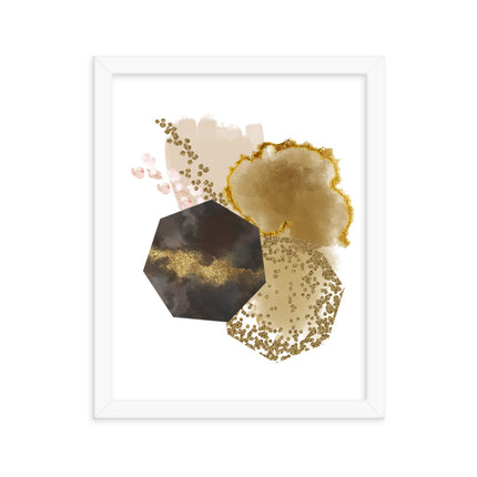 Framed poster - GOLDEN ABSTRACTION