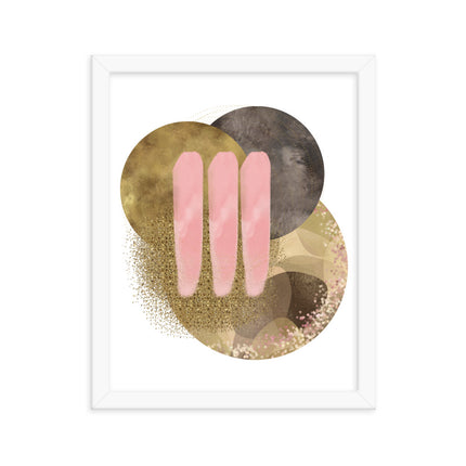 Framed poster - GOLDEN HARMONY CIRCLES