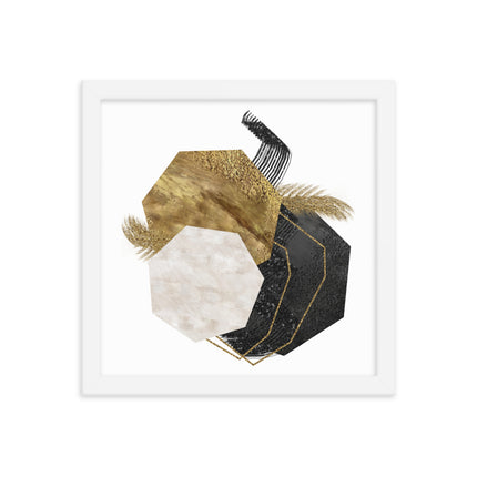 Framed poster - GEOMETRIC LUXURY