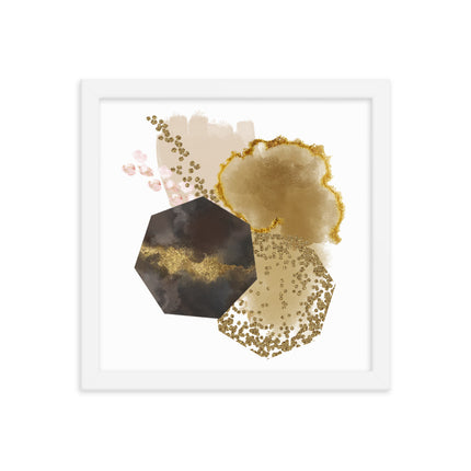 Framed poster - GOLDEN ABSTRACTION