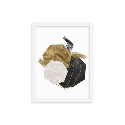 Framed poster - GEOMETRIC LUXURY