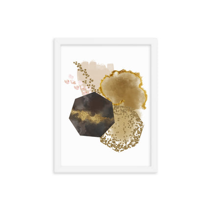 Framed poster - GOLDEN ABSTRACTION