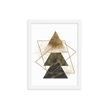Framed poster - GOLDEN TRIANGLES