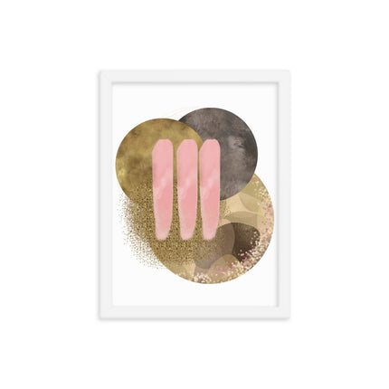 Framed poster - GOLDEN HARMONY CIRCLES