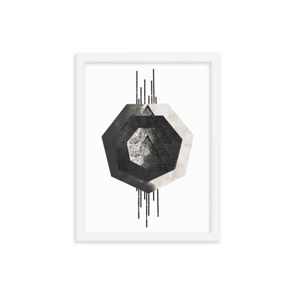 Framed poster - MONOCHROME GEOMETRIC