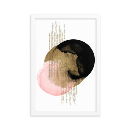 Framed poster - ABSTRACT ELEGANCE