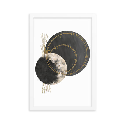 Framed poster - COSMIC CIRCLES