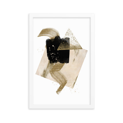 Framed poster - GOLDEN ELEGANCE
