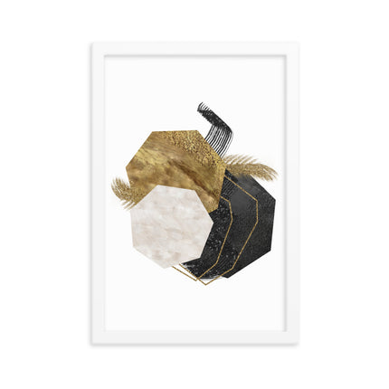 Framed poster - GEOMETRIC LUXURY