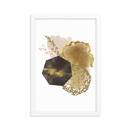 Framed poster - GOLDEN ABSTRACTION