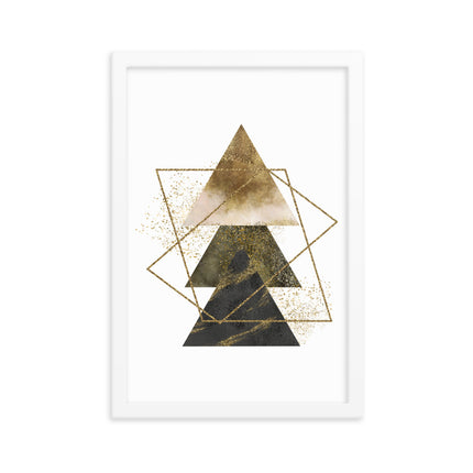 Framed poster - GOLDEN TRIANGLES