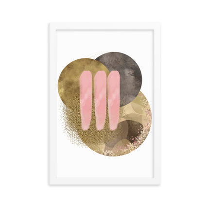 Framed poster - GOLDEN HARMONY CIRCLES