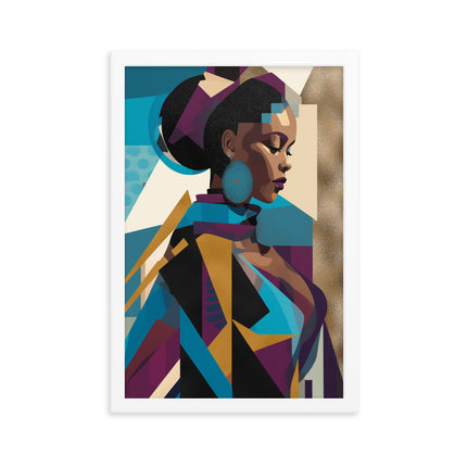 Framed poster- GLITCH VISION