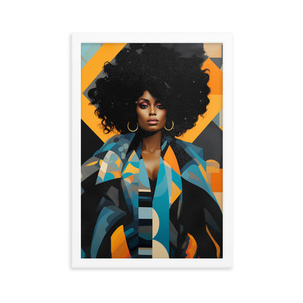Framed poster- VIBRANTLY YOURS