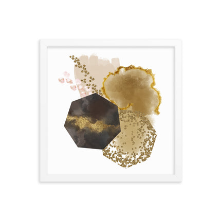 Framed poster - GOLDEN ABSTRACTION