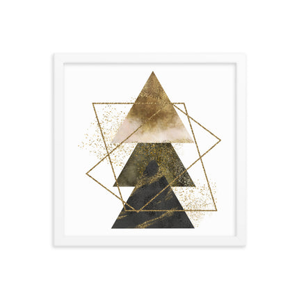Framed poster - GOLDEN TRIANGLES