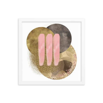 Framed poster - GOLDEN HARMONY CIRCLES