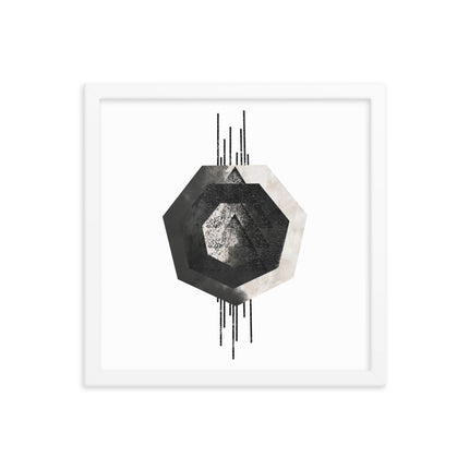 Framed poster - MONOCHROME GEOMETRIC