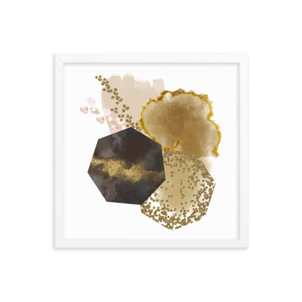 Framed poster - GOLDEN ABSTRACTION