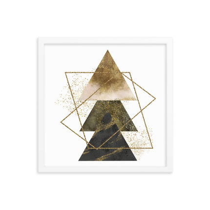Framed poster - GOLDEN TRIANGLES