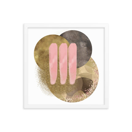 Framed poster - GOLDEN HARMONY CIRCLES
