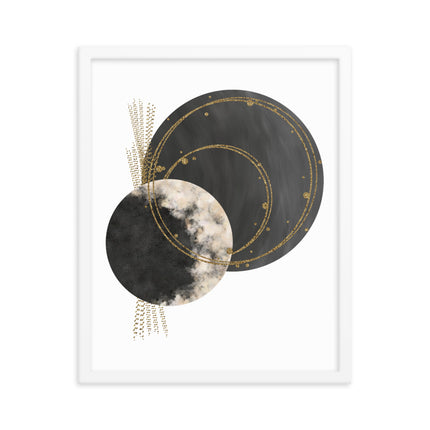Framed poster - COSMIC CIRCLES