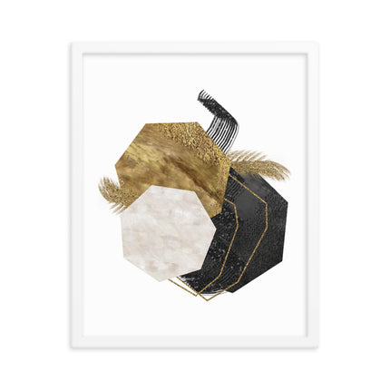 Framed poster - GEOMETRIC LUXURY