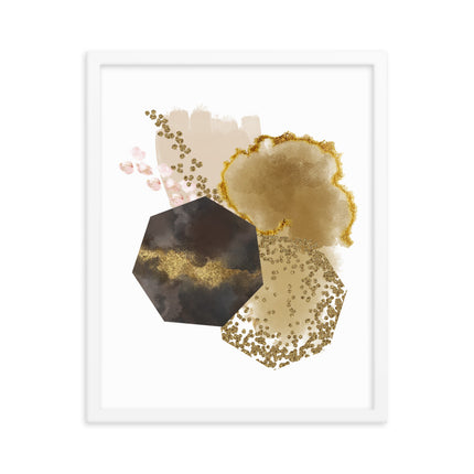 Framed poster - GOLDEN ABSTRACTION