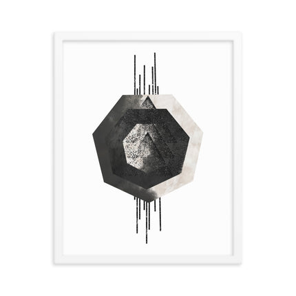 Framed poster - MONOCHROME GEOMETRIC