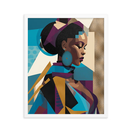 Framed poster- GLITCH VISION