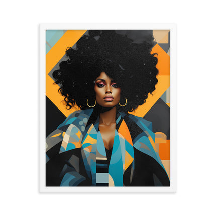 Framed poster- VIBRANTLY YOURS