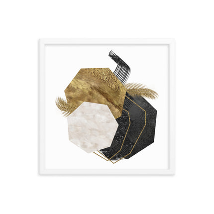 Framed poster - GEOMETRIC LUXURY