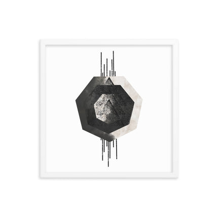 Framed poster - MONOCHROME GEOMETRIC