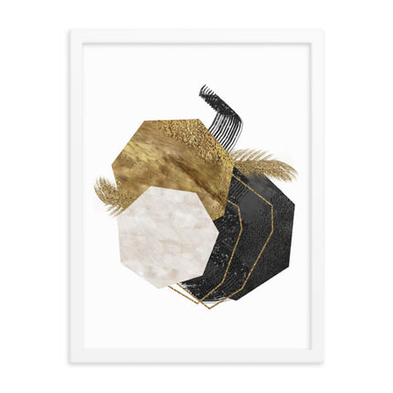 Framed poster - GEOMETRIC LUXURY