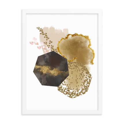 Framed poster - GOLDEN ABSTRACTION