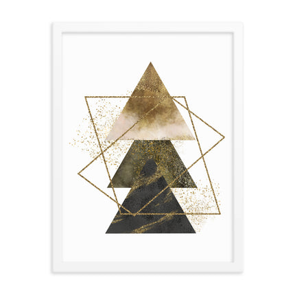 Framed poster - GOLDEN TRIANGLES