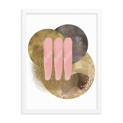 Framed poster - GOLDEN HARMONY CIRCLES
