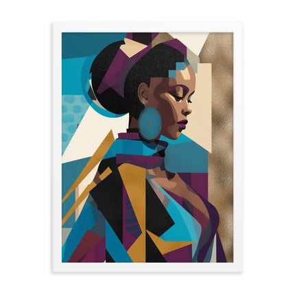 Framed poster- GLITCH VISION