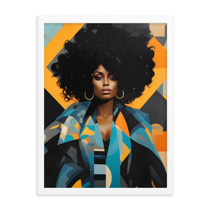 Framed poster- VIBRANTLY YOURS