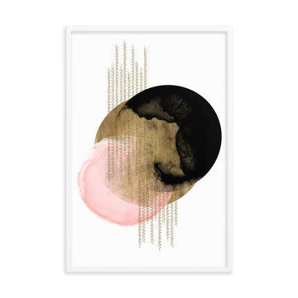 Framed poster - ABSTRACT ELEGANCE