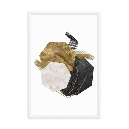 Framed poster - GEOMETRIC LUXURY