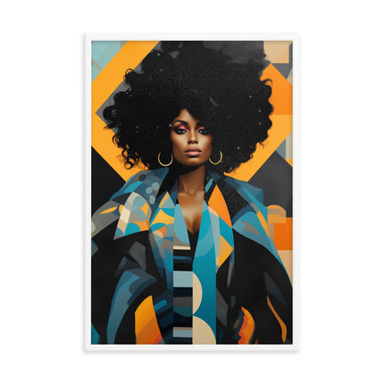 Framed poster- VIBRANTLY YOURS