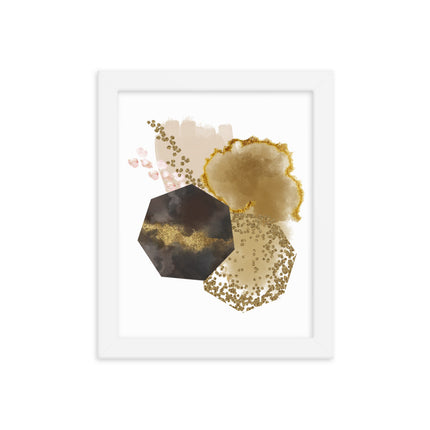 Framed poster - GOLDEN ABSTRACTION
